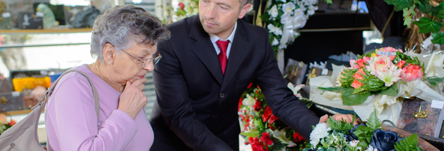 bouquet de fleurs condoléances